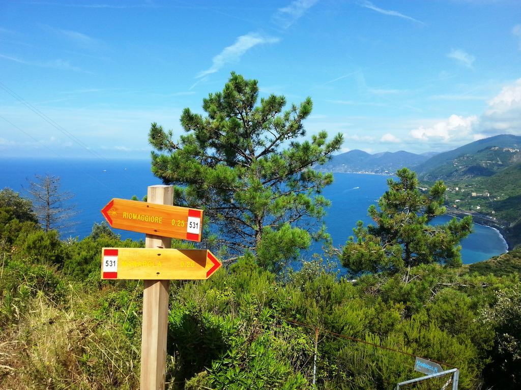 Su Per I Coppi Hotell Manarola Exteriör bild